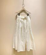 COATING　LINEN　TUCKED　SKIRT