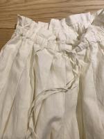 COATING　LINEN　TUCKED　SKIRT