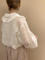 organdy frill collar blouse