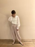 organdy frill collar blouse