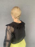 organdy frill collar blouse