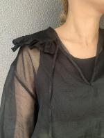 organdy frill collar blouse
