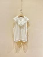 dot tulle blouse
