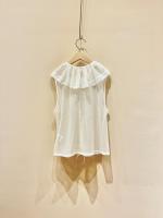 dot tulle blouse