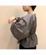 Gathered Pullover Blouse
