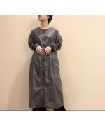 ドローストリングロングシャツ