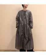 ドローストリングロングシャツ
