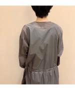 ドローストリングロングシャツ