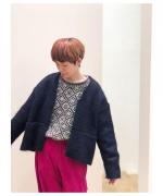 Mohair Shaggy Wide Cardy