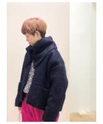 Mohair Shaggy Wide Cardy