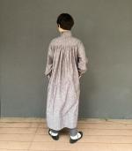 Pleated Collared Gather　Liberty Dress