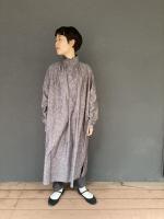 Pleated Collared Gather　Liberty Dress