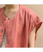 No Collar Shirts Dress