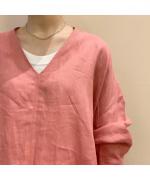L/SLV V Neck OP with Belt