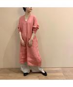 L/SLV V Neck OP with Belt