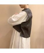 No Collar Shirts Top