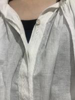 100'S KHADI NECK GATHERED DRESS