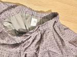 80'S VOILE SMALL FLOWER BLOCK PRINT EASY PANTS