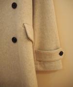 WOOL DOUBLE BREASTED RAGLAN COAT