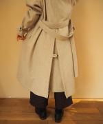 WOOL DOUBLE BREASTED RAGLAN COAT