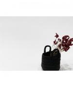 LEATHER SMALL BASKET