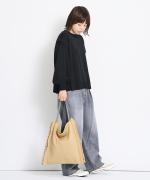 セルヴィッジデニム　ワイドタックパンツ