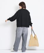 セルヴィッジデニム　ワイドタックパンツ