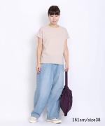 セルヴィッジデニム　ワイドタックパンツ