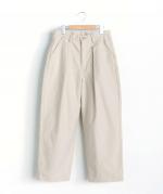 コットンサージワイドタックパンツ