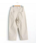 コットンサージワイドタックパンツ