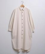 コットンシルクネップロングシャツ