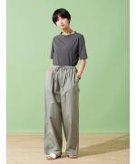 製品染サテンドロストパンツ