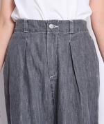 【PICK UP ITEM！】綿麻ライトオンスデニム　ラインタックパンツ