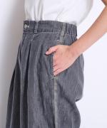 【PICK UP ITEM！】綿麻ライトオンスデニム　ラインタックパンツ