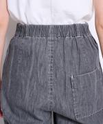 【PICK UP ITEM！】綿麻ライトオンスデニム　ラインタックパンツ