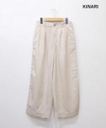 【PICK UP ITEM！】綿麻ライトオンスデニム　ラインタックパンツ
