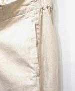 【PICK UP ITEM！】綿麻ライトオンスデニム　ラインタックパンツ