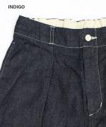 【PICK UP ITEM！】綿麻ライトオンスデニム　ラインタックパンツ