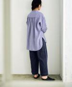 【PICK UP ITEM！】綿麻ライトオンスデニム　ラインタックパンツ