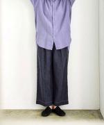 【PICK UP ITEM！】綿麻ライトオンスデニム　ラインタックパンツ