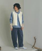 フレンチドリル　タックパンツ