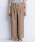 リユールリネンⅡ　ワイドタックパンツ