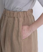 リユールリネンⅡ　ワイドタックパンツ