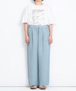 リユールリネンⅡ　ワイドタックパンツ