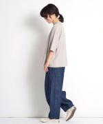 ＵＳＥ天竺 モックネック5分袖Ｔシャツ