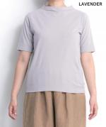 USE天竺5分袖ボトルネックＴシャツ