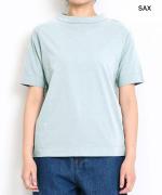 USE天竺5分袖ボトルネックＴシャツ