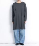 【PICK UP秋SALE！】ＵＳＥ天竺　２ｗａｙロングプルオーバー