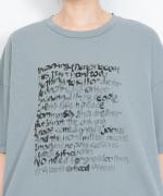 ＵＳＥ天竺　英字プリントＴシャツ