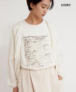 ＵＳＥ天竺　英字プリントＴシャツ